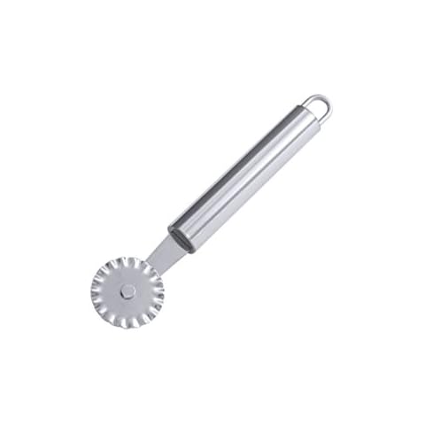 Kerafactum® - gewellter Teigschneider Teigrad Teigrädchen Teig Rad Schneider in Wellen schneiden Ø 3,5 cm Edelstahl rostfrei Cover