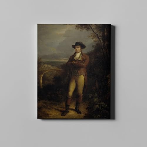 Lienzo de Robert Burns premium: obra de Alexander Nasmyth en lienzo de galería mediano