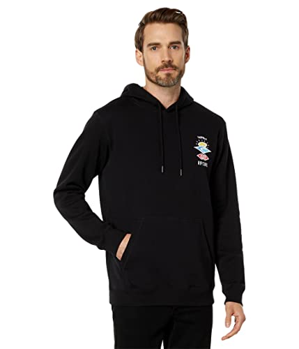 Rip Curl Search Icon Pullover Hoodie Black 2XL