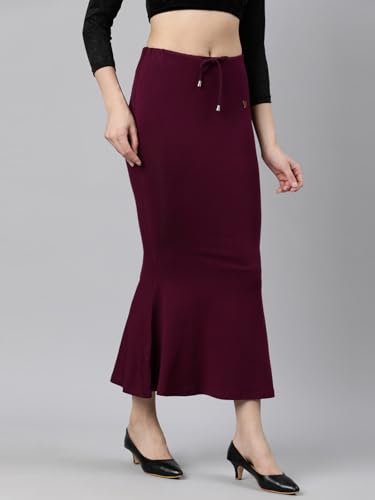 Image of TWIN BIRDS Saree Shapewear for Women | Super Soft Viscose Elastane Saree Petticoat Skirt | Stretchable & Comfortable SareeShaper