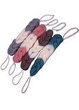 MiaFabs 4 Pack Long Stretch Back and Body Scrubber Bath Shower Sponge Exfoliating Back Scrubber...