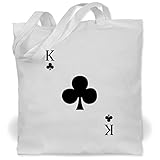 Baumwolltaschen sind der letzte Schrei: Die Stofftasche mit langen Henkeln ist mit 42 x 38 cm eine große Tasche mit viel Platz zum Einkaufen – Witzige Motive runden die Jutetasche aus 100% Baumwolle ab
