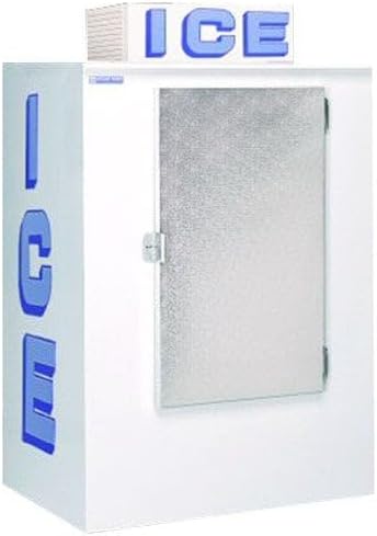 Outdoor 42 cu. ft. Ice Merchandiser with Solid Swing Door, Auto Defrost, and Eco-Friendly Refrigeration.