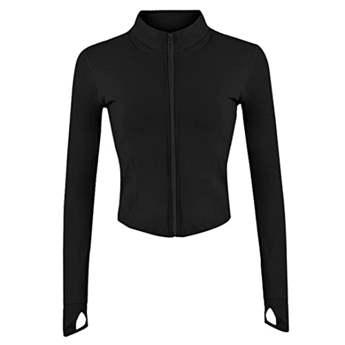 Muzrunq Veste pour Femmes Yoga Light Wear Top Top Full Zip Running Track Jacket Entraîne Cover