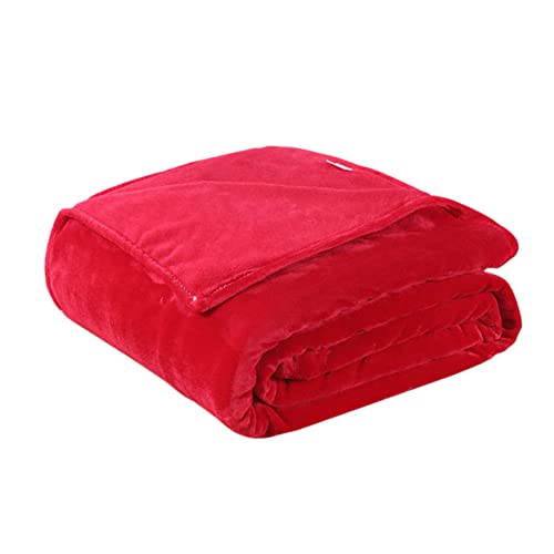 Couverture en flanelle rouge à texture délicate et aspect attrayant - 2