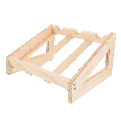 Soporte para botellas de vino de madera estilo vintage miniatura 1