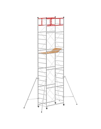 Trabattello altezza di lavoro 7,35 m in acciaio serie M4 LUX BASE NORMALE made in italy I SCEDIL