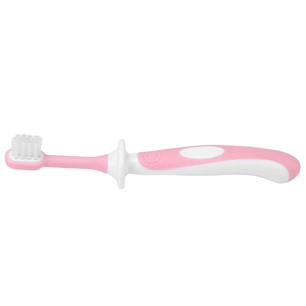 Baby Oral Care Kit with Toothbrush and Tongue Cleaner, 3-Piece Set for 0-36 Months