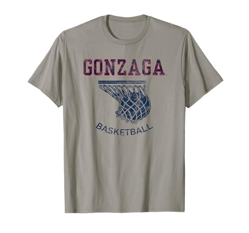 Gonzaga University Bulldogs Basketball Hoop T-Shirt