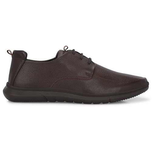 Image of Blue Leather by Centrino Genuine Leather Slip-On Men's Formal Shoe |Stylish with Soft Cushioned Insole |Trendy Non Lace-Up Design |Durable Leather with Anti-Skid Sole | Perfect for Formal Wear (4012)