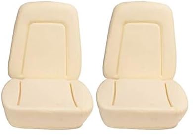 Speedway Motors Deluxe Seat Foam Pair, Molded Front Bucket Seat Cushion Foam Set for Interior Upholstery Restoration and Replacement, Compatible with 1967 Chevy Camaro