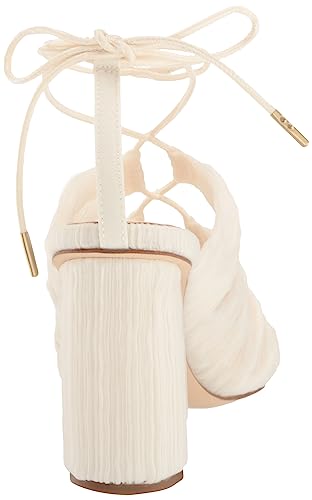 Teresa Pearl Pleated Lace-Up Sandal3