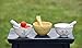 October Hill Boston International Embossed Stoneware Bowl and Spreader, 2-Piece Set, Honeycomb