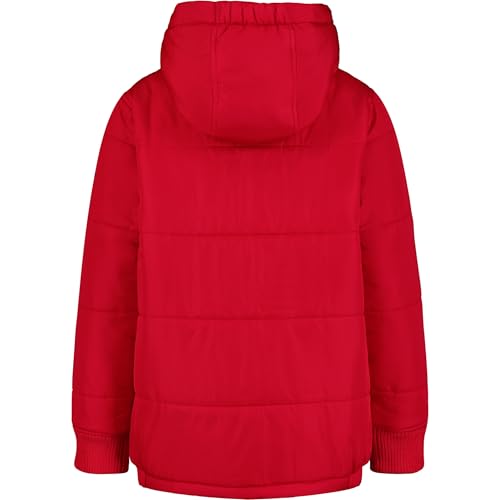 Image of Nautica Boys' Heavyweight Hooded Bubble Jacket With Polar Fleece Lining