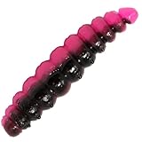 FTM Lifter Lures Larvy Cheese - 10 Gummimaden, Länge:3.5cm, Farbe:Hot Pink/Black