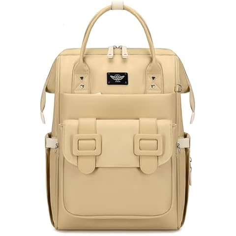 cutblajat Diaper Bag Backpack, Large Capacity, Water-Resistant, Backpack and Messenger Bag Set Can be Combined Disassembled (Khaki) Cover