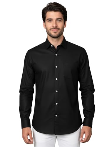 Image of Diverse Men's Solid Formal Shirt | Premium Poly Cotton Full Sleeve Regular Fit Shirt for Men | Stylish Office, Business & Casual