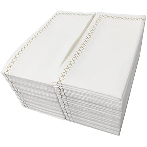JINYUDOME Disposable Guest Towels, Linen Feel Hand Towels, Cloth-Like Paper Napkins, Soft, Durable, Absorbent Paper Hand Towel for Kitchen , Parties, Bathroom, Restaurant, Events, 100 Pack… Cover