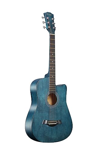 Image of I-280 38 Inch Blue Spruce Cutaway Acoustic Guitar with Dual Action Truss Rod