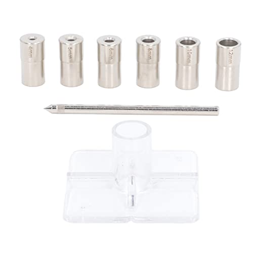 YUMILI 8 Piece Self Centering Dowel Jig Kit, 6 Sizes, Inner Diameter, Alloy Steel, Drill Bush, Drill Guide, Centering Stamp Kit - Image 3