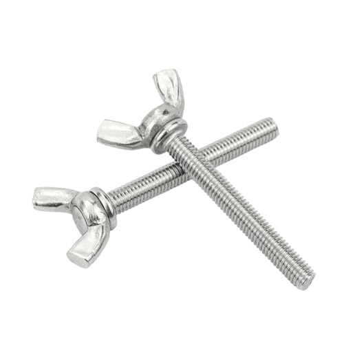 1-5pcs Butterfly Screw Stainless Steel Wing Bolts M3 M4 M5 M6 M8 M10 Head Thumb Screws DIN316(35MM_M5 5PCS)