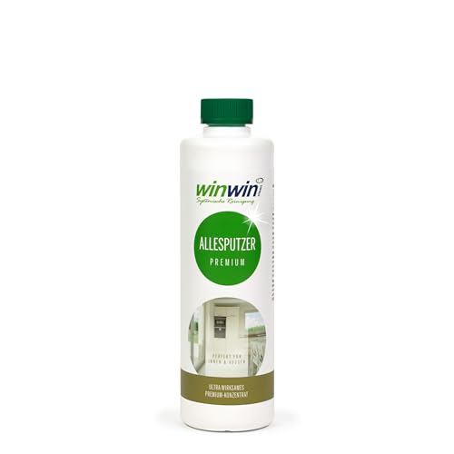 winwinCLEAN Allesputzer Premium I Allzweckreiniger I Hochkonzentrierter Universalreiniger für Haushalt Küche Bad Böden Auto uvm. | Materialschonend Umweltverträglich & mit Frischeduft | 500ml