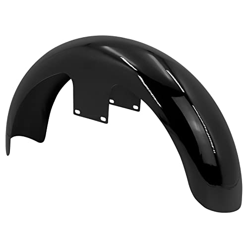Image of 19-Inch Front Fender Fit for Harley Touring 1996-2023 | Gloss Black Front Mudguard for 120 /R19 Tires, Fits Road King, Road Glide, Street Glide, Electra Glide and Custom Baggers