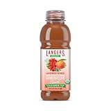 Langers Unsweetened Organic Hibiscus Peach Tea, No Caffeine, Pack of 12