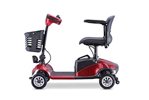 Rubicon Mobility Scooters For Seniors, All Terrain 4 Wheel Power Motorized Travel Scooter Long Range Power Extended Battery With Charger And Basket Included #TOP5