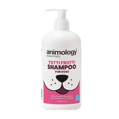 Animology Essentials Tutti Frutti Dog Shampoo 500ml, Fruity Scented, Gentle Cleanser with Conditioner