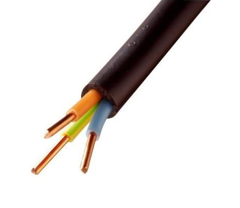 Bobine de câble électrique Rigide 3x2.5 mm_ R2V 100 mètres Noire