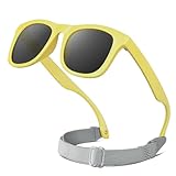 【Comfortable Fit for All Ages – Baby Essential】 These baby sunglasses feature a soft, adjustable strap and ultra-flexible frame to comfortably fit babies from 0-24 months. Lightweight, no slipping, no marks—perfect fit that grows with your child. 【Po...