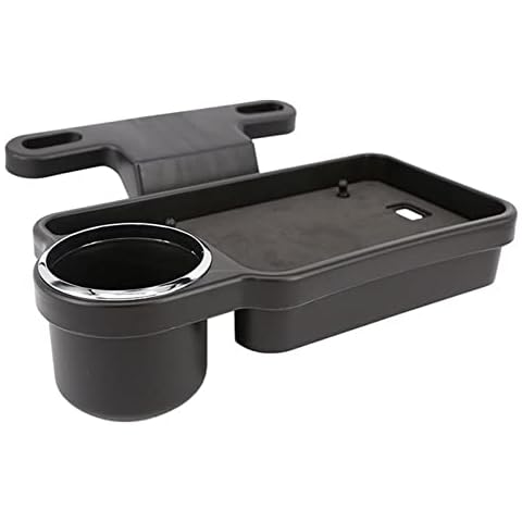 bopely Car Rear Seat Cup Holder Auto Headrest Water Coffee Cup Tray Folding Storage Table Rack Fit Car Cover