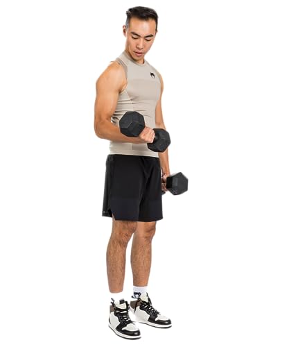 Venum Men's G-fit Air Rashguard Sleeveless-Sand3