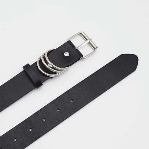 Women Studded Leather Belt for Jeans, Punk Rock Western Fashion Belts4