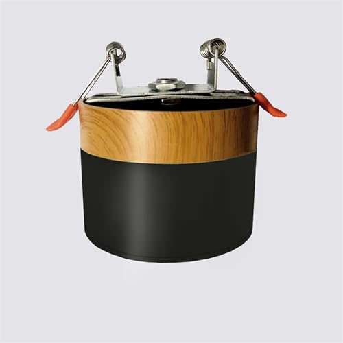 Foco de luz de techo LED de madera negra y 7W regulable para decoracion de interiores 2