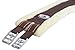 Majestic Ally Mink Fleece Padded Girth with Heavy Duty Elastics & Stainless Steal Hardware Brown -42