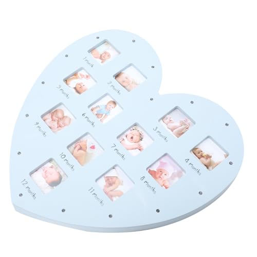 Cadre photo bébé cœur Healifty lumineux pour décorer la chambre de votre nouveau-né - 2