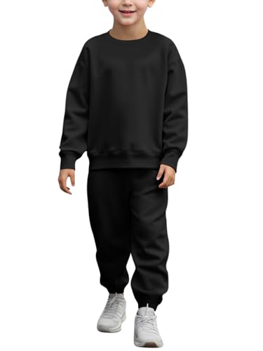 Survêtement garçon 5-14 ans pantalon jogging poches ensemble col rond