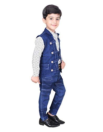 Buy Vbirds Kids Shirt Jeans and Jacket 
