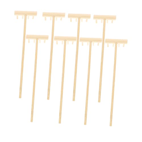 NAMOARLY Miniature Zen Garden Rake Set 4 Tine Bamboo Rake for Sand Art Zen Garden Accessory Decorative Tool Kit