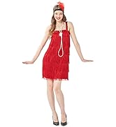 Wizland 1920s Flapper Dress Cocktail Party Dress Roaring 20s Great Gatsby Dress