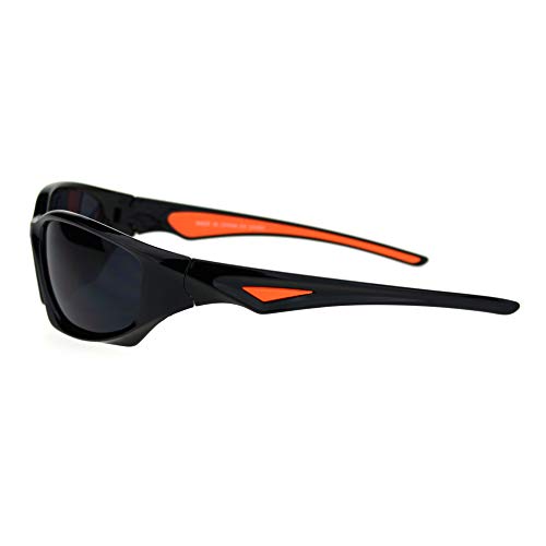 Mens Classic 90s Aerodynamic Plastic Sport Warp Around Sunglasses3