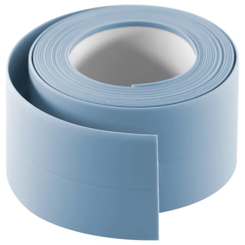 Image of 3 Rolls 10.5 Feet Caulk Tape Waterproof Sealing Self Adhesive, Caulking Sealant Strip for Bathroom Toilet Kitchen Countertop Blue