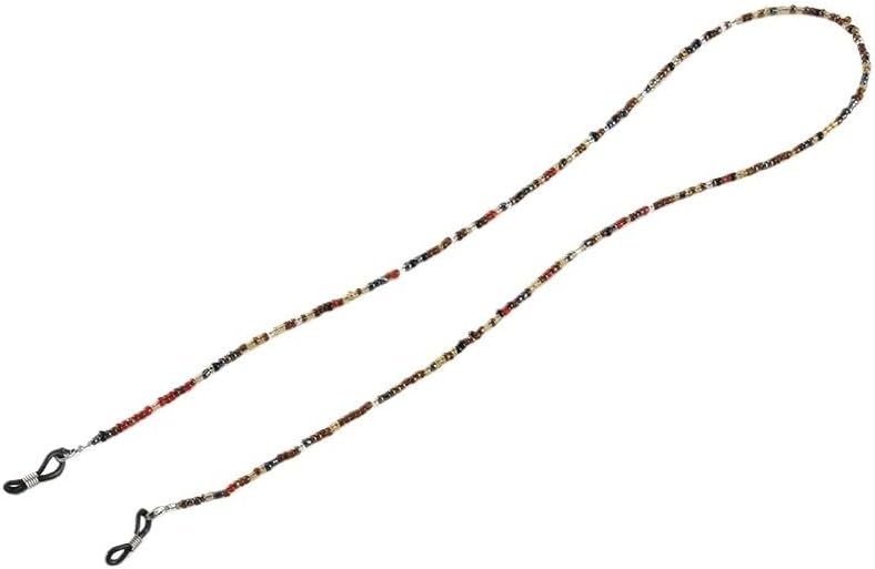 Multi-function Eyeglass Chains Colorful Beads Silicone Buckle Neck Lanyard Literary Retro Eyewear Accessories