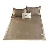 Colchoneta refrescante de verano de bambú para dormir, alfombra de seda de hielo, portátil, ligera, transpirable, suave, tapis, 90 x 190 cm, color B, perfecto para noches calurosas