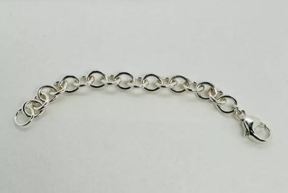 Sterling Silver 5.5mm Thick Necklace Extender 2"-6"3