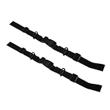 2 Stück Verstellbarer Brustgurt für Rucksack Schwarz Allzweck Gurtband mit Schnellverschluss & Befestigungsschnallen, Passend für alle Rucksäcke/Umhängetaschen, Ideal für Jogging, Wandern, Klettern,