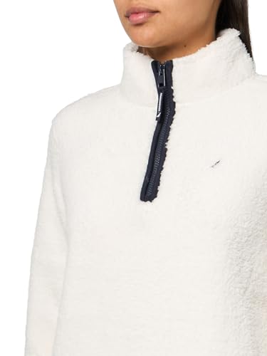 Image of Nautica Women's Mockneck Fleece Sweater Pullover