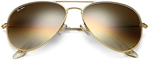 Pro Acme Classic Aviator Sunglasses Glass Lens Metal UV400 for Men Women